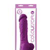 ColourSoft 8" Soft Dildo - Purple