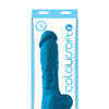 ColourSoft 8" Soft Dildo - Blue