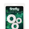 Firefly Glow in the Dark Bubble Cock Rings - White, Pack of 3