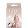 Rear Assets Small w/Clear Gem - Iridescent Champagne