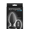 Renegade Alpine 2.0 Gyrating & Vibrating Butt Plug w/Remote - Black