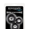 Renegade Fireman Cock Rings - Pack of 3 Black