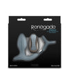 Renegade Pinnacle Cock Ring & Gyrating Prostate Massager - Gray