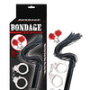 Bondage by Nasstoys Whip & Cuff Set - Red