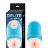 Delite Two Ways Mouth & Ass Masturbator - White
