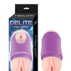 Delite Two Ways Vagina & Ass Masturbator - White