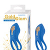 Gold Glam Cock Ring - Blue