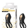 Gold Glam Cock Ring - Black