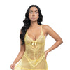 Valentine Lacey Babydoll w/G-String - Pale Banana SM