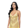 Valentine Lacey Babydoll w/G-String - Pale Banana SM