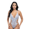 Lina Lace Halter Teddy - Brunnera Blue L/XL