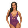 Katana Mesh & Lace Teddy - Purple S/M