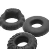 Oxballs Bonemaker Boner Cock Ring Kit - Pack of 3, Special Edition Night