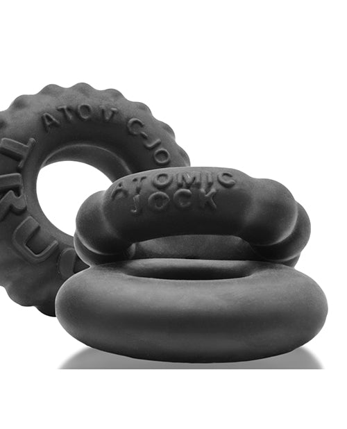 Oxballs Bonemaker Boner Cock Ring Kit - Pack of 3, Special Edition Night