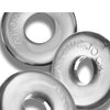 Oxballs Ringer Max 3 Pack Cockrings - Clear