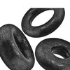 Oxballs Cockpack Multi Design 3 Pack Cockrings - Black Mica