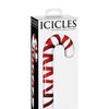 Icicles No. 59 Handblown Glass Candy Cane - Clear/Red