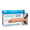 Fantasy X-Tensions Elite 8" Silicone Hollow Strap-on w/Harness - Light