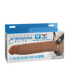 Fantasy X-Tensions Elite 9" Silicone Hallow Strap-On Dual Density - Brown