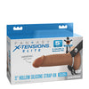 Fantasy X-Tensions Elite 5" Silicone Hallow Strap-On Dual Density - Brown