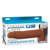 Fantasy X-Tensions Elite 8" Vibrating Hollow Strap-On - Brown