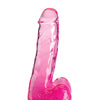 King Cock Clear 6" Cock w/Balls - Pink