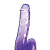 King Cock Clear 6" Cock w/Balls - Purple