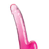 King Cock Clear 9" Cock w/Balls - Pink