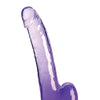 King Cock Clear 9" Cock w/Balls - Purple