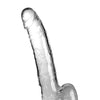King Cock Clear 9" Cock w/Balls - Clear