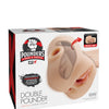 PDX Plus Double Pounder Vibrating Squeeze Stroker - Light