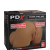 PDX Elite Shake That Ass Vibrating Mega Masturbator - Brown