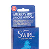 Kimono Swirl Double Spiral Shape Condoms - Pack of 3