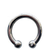 Rouge Stainless Steel Horseshoe Cock Ring 30 mm - Sliver