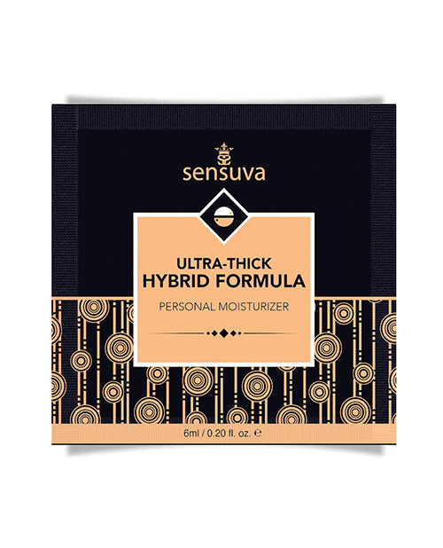 Sensuva Ultra Thick Hybrid Personal Moisturizer Single Use Packet - Assorted Scents