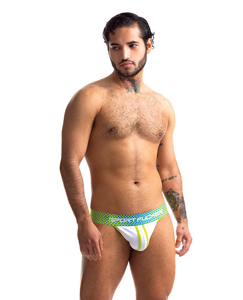 Sport Fucker Jersey Jock - M Green/White