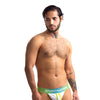 Sport Fucker Jersey Jock - XL Green/White