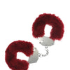 Shots Ouch! Heavy-duty Fluffy Handcuffs - Burgundy