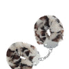 Shots Ouch! Heavy-duty Fluffy Handcuffs - Snow Leopard