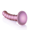 Shots Ouch 5" Beaded G-Spot Dildo - Rose Gold