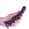 Shots Ouch 6.5" Beaded G-Spot Dildo - Metallic Purple