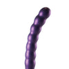 Shots Ouch 8" Beaded G-Spot Dildo - Metallic Purple