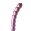 Shots Ouch 8" Beaded G-Spot Dildo - Rose Gold