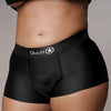 Shots Ouch Vibrating Strap On Boxer - Black XL/XXL