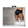 Shots Ouch Vibrating Strap On High-Cut Brief - Black M/L