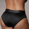 Shots Ouch Vibrating Strap On High-Cut Brief - Black XL/XXL