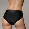 Shots Ouch Vibrating Strap On Hipster - Black XS/S