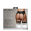 Shots Ouch Vibrating Strap On Thong w/Adjustable Garters - Black XL/XXL