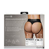 Shots Ouch Vibrating Strap On Thong w/Removable Rear Straps - Black XL/XXL