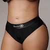 Shots Ouch Vibrating Strap On Thong w/Removable Rear Straps - Black XL/XXL
